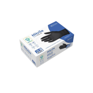 100 μαύρα γάντια νιτριλίου medium, χωρίς πούδρα, για επαγγελματική χρήση