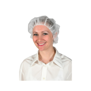 Σκουφάκια τύπου ακορντεόν από non-woven υλικό, μπλε/λευκά, με διπλό λάστιχο εφαρμογής