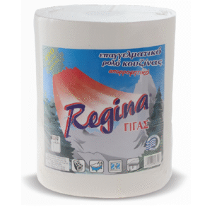 Ρόλος 965 γραμμαρίων χαρτί κουζίνας διφύλλο λευκό Regina για καθημερινή χρήση