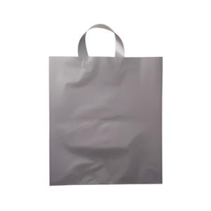 Σακούλες πελατών loop 60x60 εκ., ασημί χρώμα, πλαστικό LDPE, 60mic – συσκευασία 20 κιλά