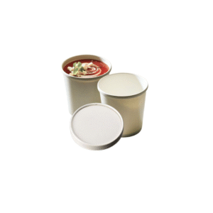 Μπολάκια 16oz – 400ml Στρογγυλά Χάρτινα Λευκά για Γιαούρτι / Κρέμα / Παγωτό (Ø90 χιλ.) - 00277