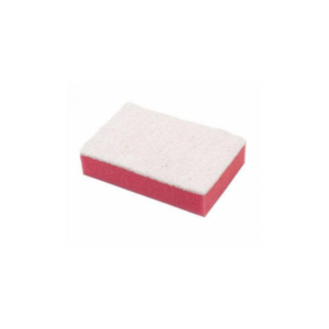 Σφουγγάρι λάντζας αντιχαρακτικό ροζ με λευκή φίμπρα 90x140mm